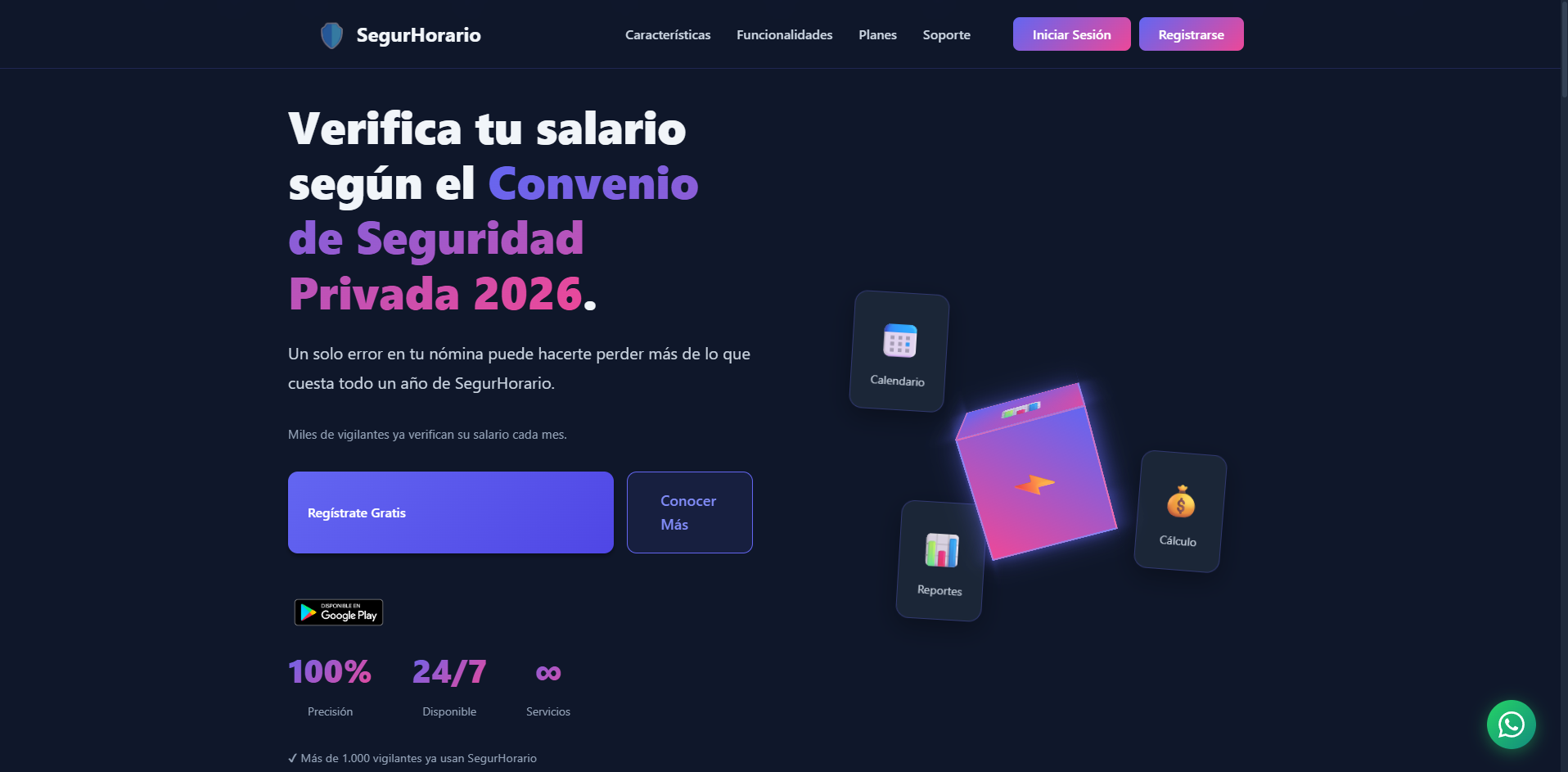 SegurHorario — proyecto oficial LVWebStudio